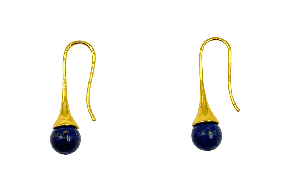 ohrhänger mit perle aus lapislazuli